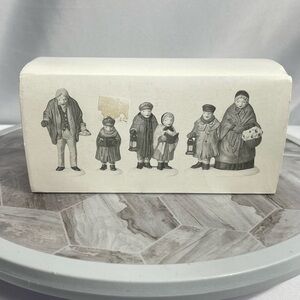 Dept 56 Heritage Village Holiday Travelers Porcelain Figurine Set of